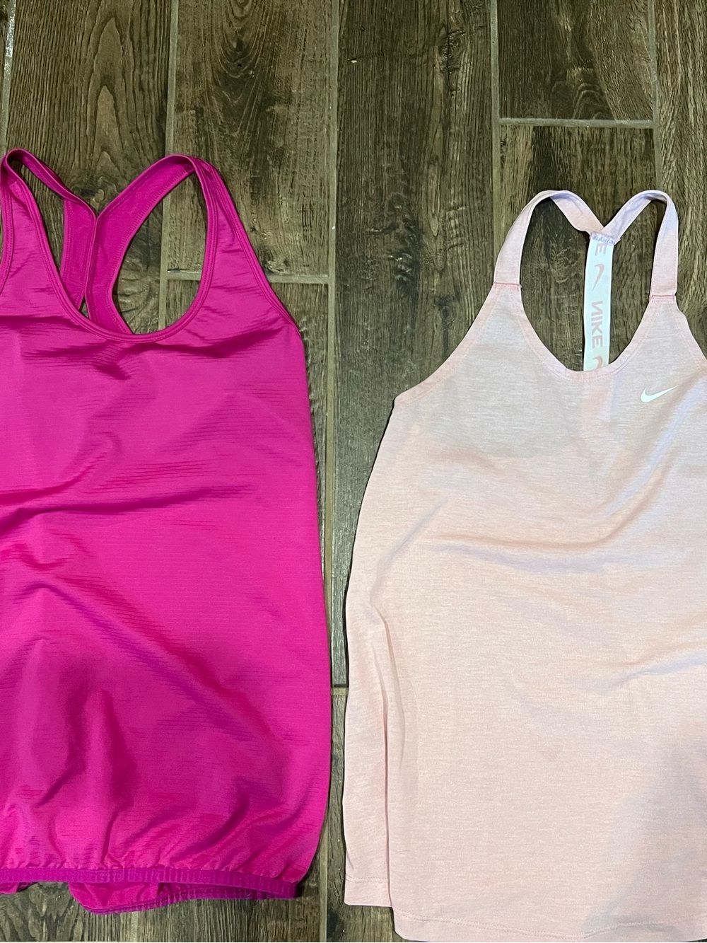 Nike Women’s Pink Performance Racerback Tank Top and hot pink. Women’s size S
